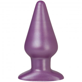 Большая фиолетовая анальная пробка Platinum Premium Silicone - The Super Big End - Purple, Doc Johnson