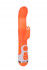 Оранжевый вибратор с клиторальной стимуляцией INSTYLE DUO VIBRATOR 5.5INCH - 14 см., NMC
