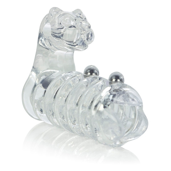 Вибронасадка с клиторальным стимулятором Jaguar Enhancer with Beads, California Exotic Novelties