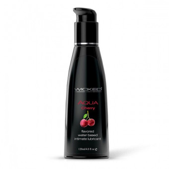 Лубрикант с ароматом сладкой вишни WICKED AQUA Cherry - 120 мл., Wicked