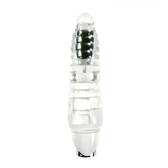 Прозрачный вибромассажёр Aurora Light Up - 18,4 см., NS Novelties Прозрачный вибромассажёр Aurora Light Up - 18,4 см., NS Novelties