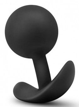 Черная анальная пробка Wearable Vibra Plug - 9,5 см.