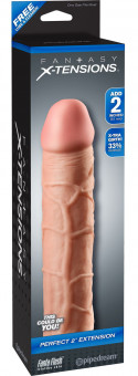 Телесная насадка Fantasy X-tensions Perfect 2" Extension - 20,3 см., Pipedream
