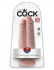 Сдвоенный телесный фаллоимитатор на присоске 7" Two Cocks One Hole - 20,3 см. , Pipedream