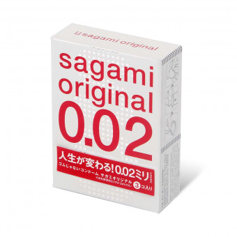 Ультратонкие презервативы Sagami Original 0.02 - 3 шт., Sagami