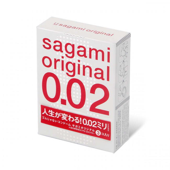 Ультратонкие презервативы Sagami Original 0.02 - 3 шт., Sagami Ультратонкие презервативы Sagami Original 0.02 - 3 шт., Sagami