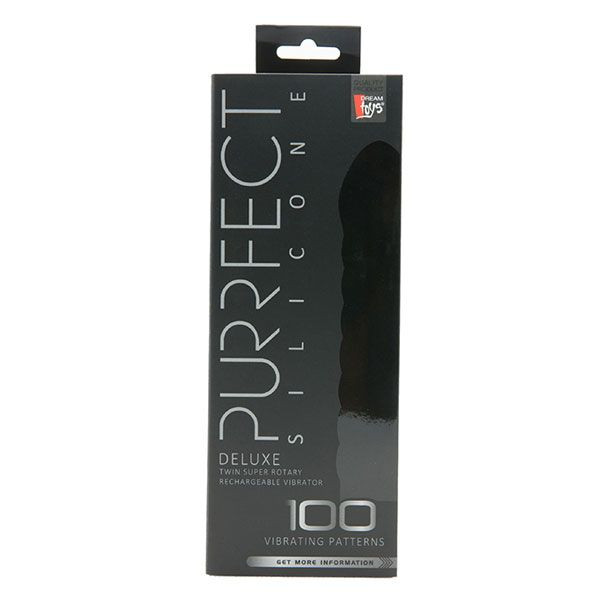 Ярко-розовый вибратор со спиралевидным рельефом PURRFECT SILICONE DELUXE 100 FUNCTION - 18 см., Dream Toys Ярко-розовый вибратор со спиралевидным рельефом PURRFECT SILICONE DELUXE 100 FUNCTION - 18 см., Dream Toys