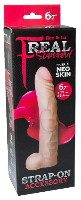Фаллическая насадка REAL Standard - 17 см., LOVETOY (А-Полимер) Фаллическая насадка REAL Standard - 17 см., LOVETOY (А-Полимер)