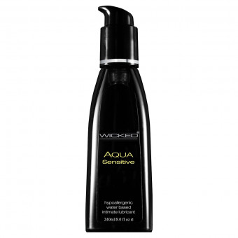 Мягкий лубрикант на водной основе AQUA SENSITIVE - 240 мл., Wicked