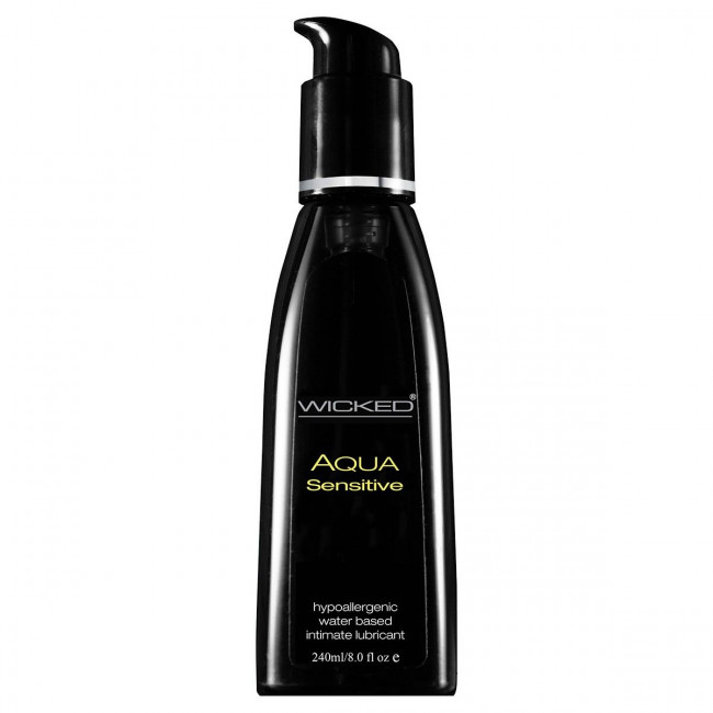Мягкий лубрикант на водной основе AQUA SENSITIVE - 240 мл., Wicked