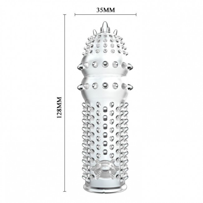 Закрытая прозрачная насадка Crystal sleeve - 12,8 см., Bior toys
