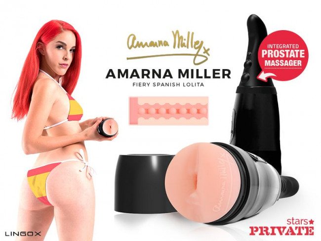 Мастурбатор-анус Private Amarna Miller Ass в тубе с хвостиком для массажа простаты, Lingox Мастурбатор-анус Private Amarna Miller Ass в тубе с хвостиком для массажа простаты, Lingox