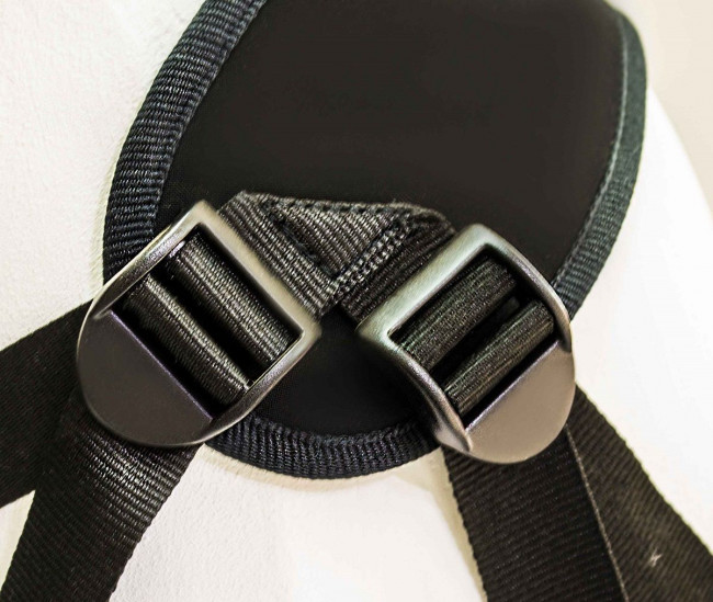 Страпон с 2 насадками и вибрацией UniStrap - 19 и 12 см., LOVETOY (А-Полимер)