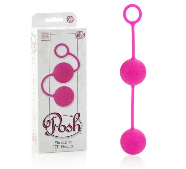 Розовые вагинальные шарики Posh Silicone “O” Balls, California Exotic Novelties