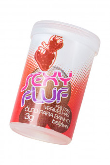 Масло для ванны и массажа INTT SEXY FLUF с ароматом клубники - 2 капсулы (3 гр.), INTT