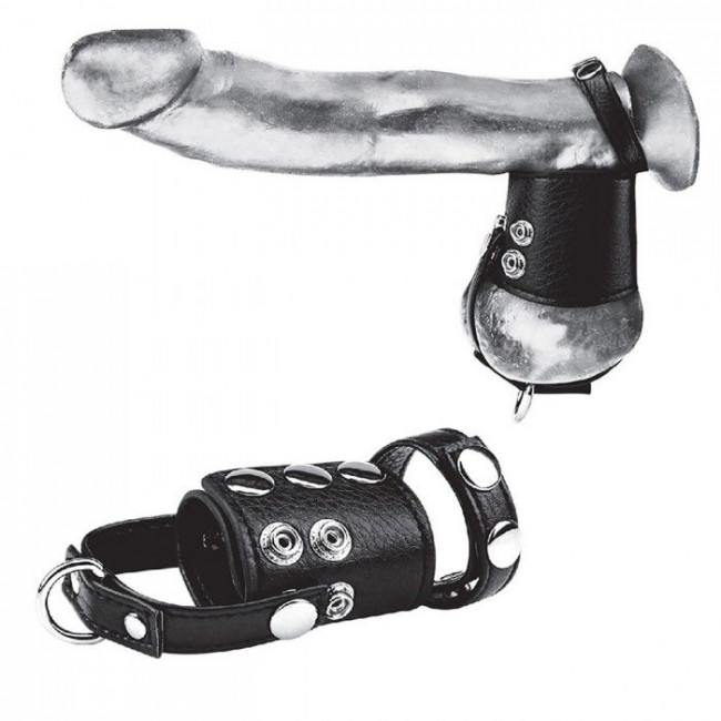 Кольцо на член и мошонку Cock Ring With 2" Ball Stretcher And Optional Weight Ring, BlueLine Кольцо на член и мошонку Cock Ring With 2" Ball Stretcher And Optional Weight Ring, BlueLine