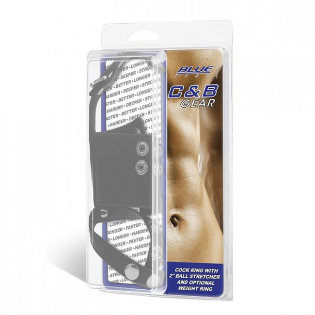 Кольцо на член и мошонку Cock Ring With 2" Ball Stretcher And Optional Weight Ring, BlueLine Кольцо на член и мошонку Cock Ring With 2" Ball Stretcher And Optional Weight Ring, BlueLine