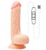 Телесный USB-вибратор с присоской REALSTUFF 7.5INCH FLESH - 19 см., Dream Toys