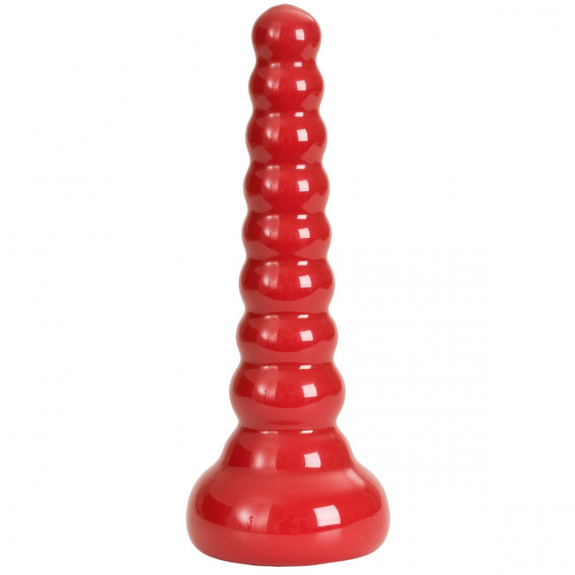 Ребристая анальная втулка Red Boy Anal Wand Butt Plug - 21,3 см., Doc Johnson