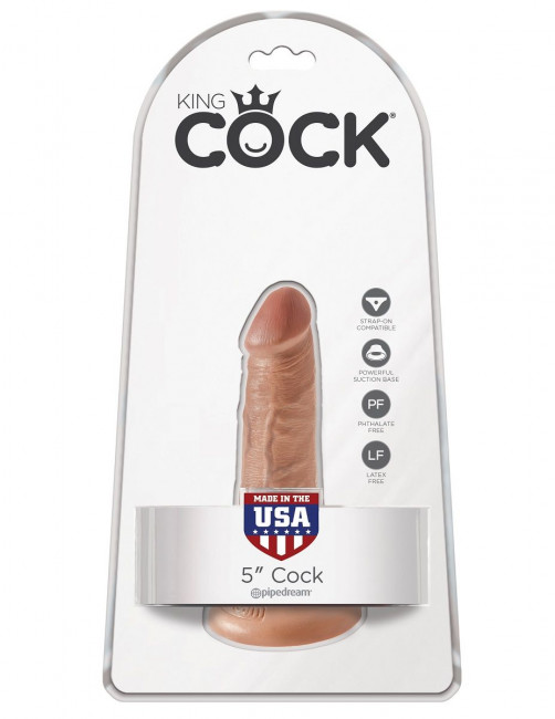 Анальный фаллоимитатор-мулат на присоске 5" Cock - 14 см., Pipedream
