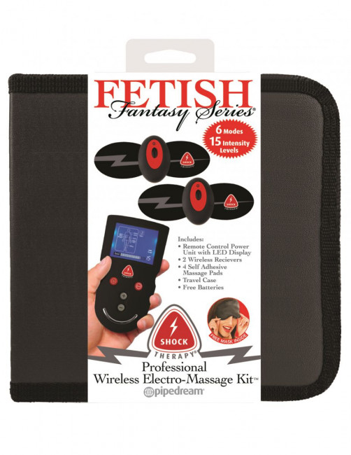 Самоклеющиеся накладки для электростимуляции Shock Therapy Professional Wireless Electro-Massage Kit, Pipedream
