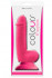 Розовый фаллоимитатор Colours Softies - 17,8 см., NS Novelties