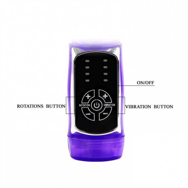 Фиолетовый ротатор Passionate Baron - 21,5 см., Baile