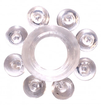 Прозрачное эрекционное кольцо Rings Bubbles, Lola toys