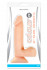 Телесный фаллоимитатор с мошонкой Colours 2X 6" Dual Density - 18,8 см., NS Novelties