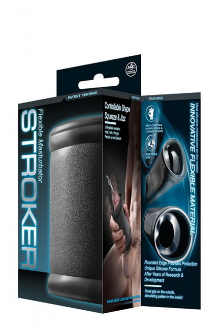 Серый мастурбатор с ребрышками FLEXIBLE MASTURBATOR STROKER , NMC