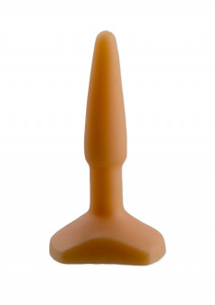 Оранжевый анальный стимулятор Small Anal Plug flash - 12 см., Lola toys