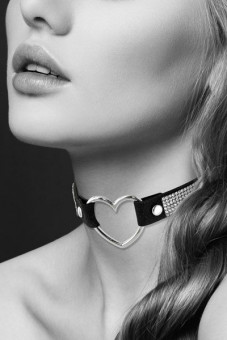 Чокер-сердечко с кристаллами COLLIER STRASS ET COEUR, Bijoux Pour Toi