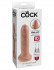 Телесный необрезанный фаллоимитатор на присоске 6" Uncut Cock - 16,5 см., Pipedream