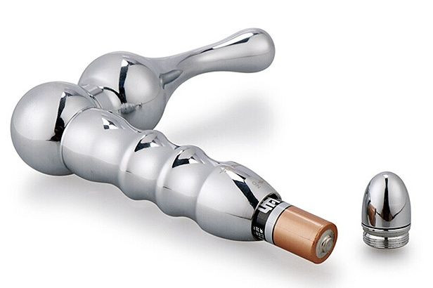 Серебристый металлический вибромассажер простаты Alloy Серебристый металлический вибромассажер простаты Alloy