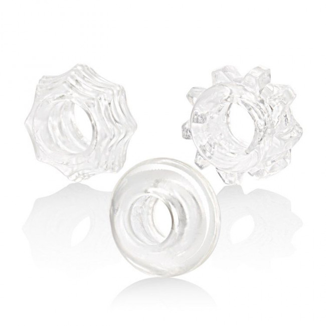 Набор из 3 эрекционных колец Reversible Ring Set, California Exotic Novelties