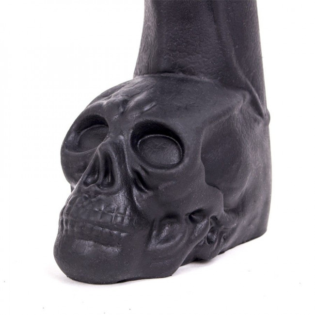 Черный фаллоимитатор-гигант с черепом Cock with Skull - 28 см. Черный фаллоимитатор-гигант с черепом Cock with Skull - 28 см.