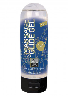 Массажный гель Massage & Glide Gel 2 in 1 Amber - 200 мл., Shiatsu