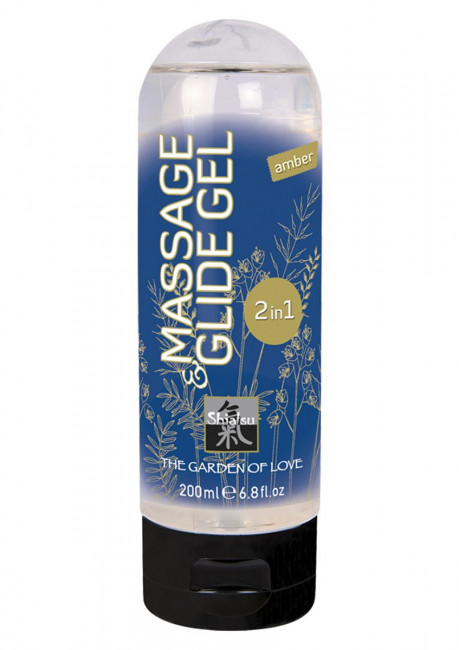 Массажный гель Massage & Glide Gel 2 in 1 Amber - 200 мл., Shiatsu