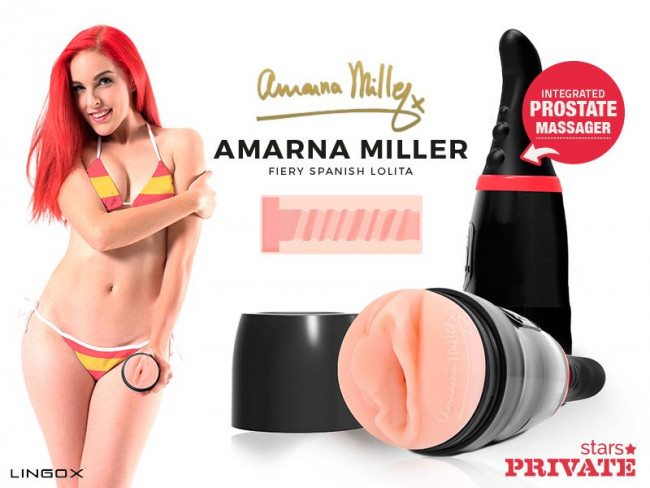 Мастурбатор-вагина Private Amarna Miller Vagina в тубе с хвостиком для массажа простаты, Lingox Мастурбатор-вагина Private Amarna Miller Vagina в тубе с хвостиком для массажа простаты, Lingox
