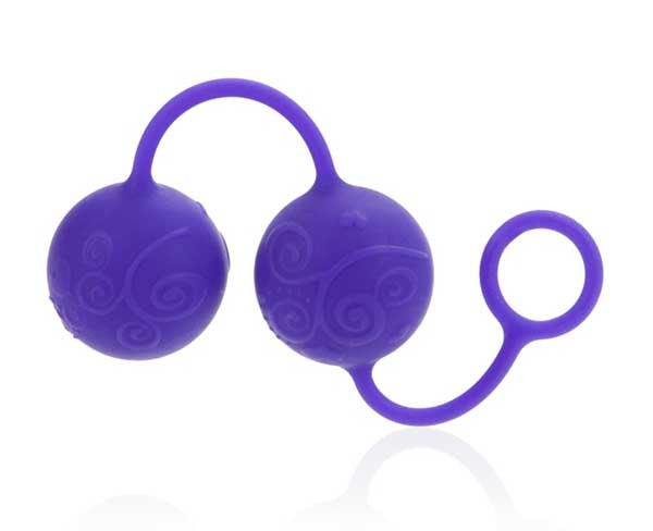 Фиолетовые вагинальные шарики Posh Silicone “O” Balls, California Exotic Novelties