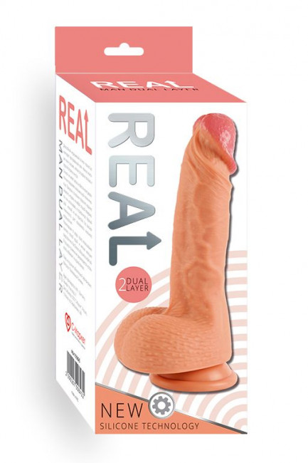 Силиконовый ультра-реалистик с двойной структурой REAL, Real Силиконовый ультра-реалистик с двойной структурой REAL, Real