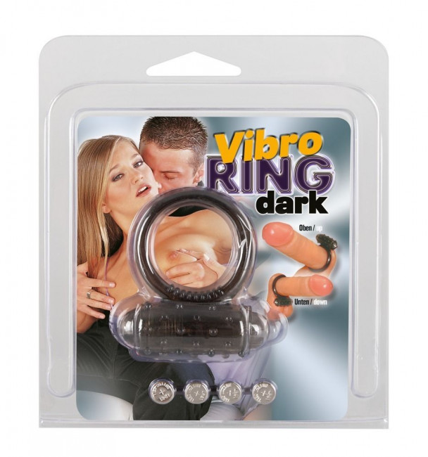 Дымчатое эрекционное виброкольцо Vibro Ring Dark, Orion Дымчатое эрекционное виброкольцо Vibro Ring Dark, Orion