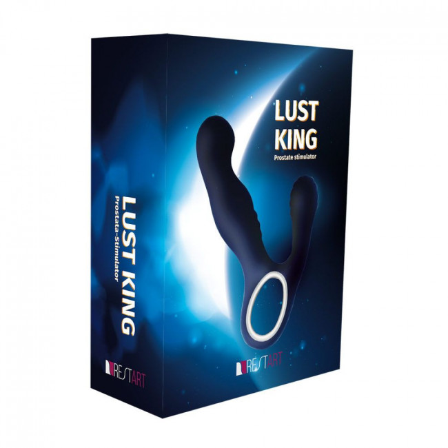 Синий вибромассажёр простаты Lust King, RestArt Синий вибромассажёр простаты Lust King, RestArt