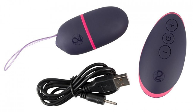 Темно-фиолетовое виброяйцо с пультом ДУ Remote Controlled Love Bullet, Orion