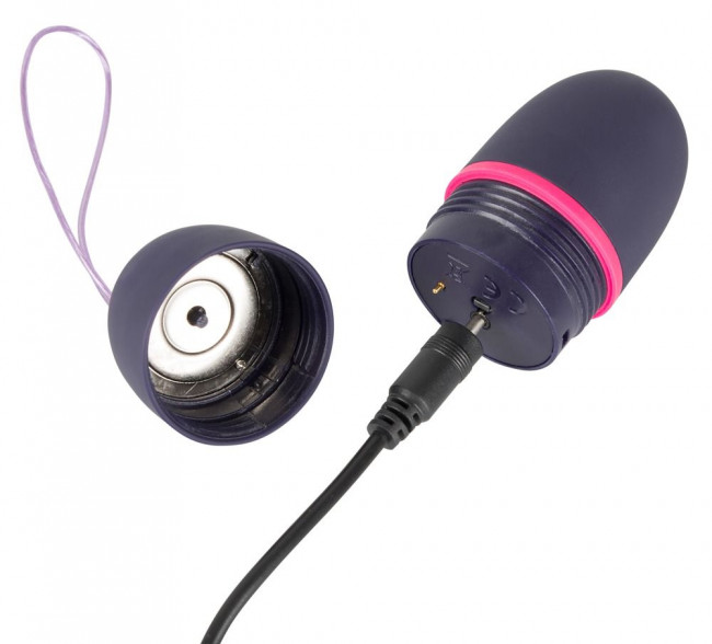 Темно-фиолетовое виброяйцо с пультом ДУ Remote Controlled Love Bullet, Orion