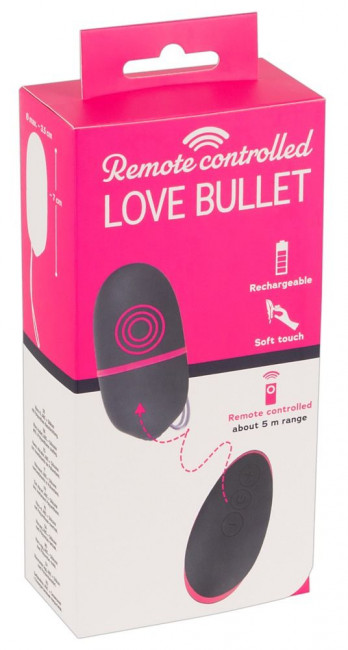 Темно-фиолетовое виброяйцо с пультом ДУ Remote Controlled Love Bullet, Orion