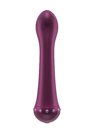 Вибратор с кристаллами The Diamond Purple - 16,5 см., Shots Media BV