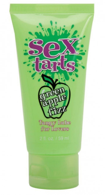 Оральный лубрикант с ароматом зеленого яблока Sex Tarts Lube - 59 мл., Topco Sales