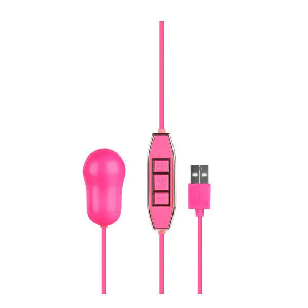 Розовый вибростимулятор с питанием от USB LET US-B 10 RHYTHMS BULLET LARGE PINK, Dream Toys