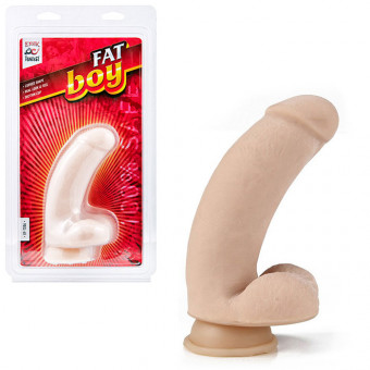 Изогнутый дилдо Fat Boy - 17 см., Erotic Fantasy